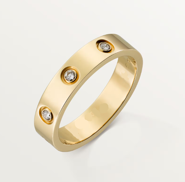 Cartier Gold Love Ring with Diamonds