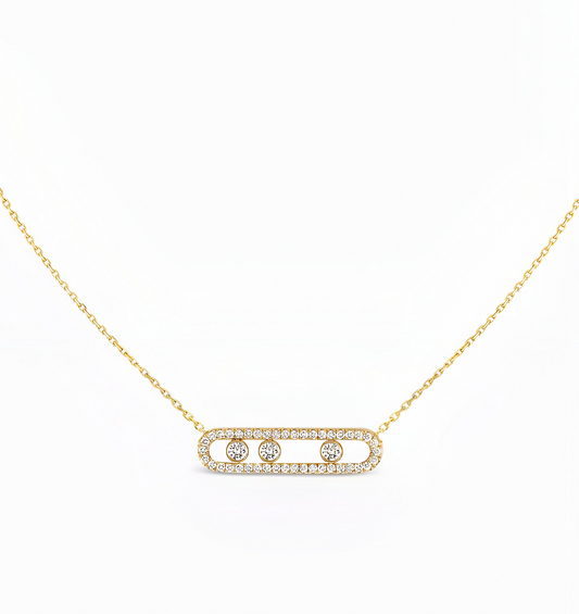 18K Gold Plated Mesica Necklace