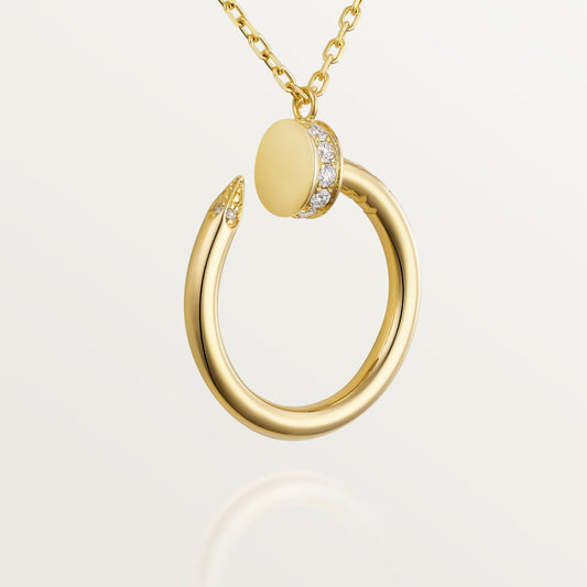 18K Gold Plated Nail Necklace