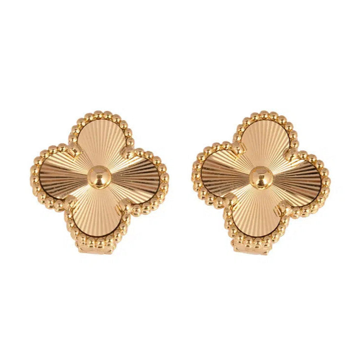18K Gold Plated VC Earrings